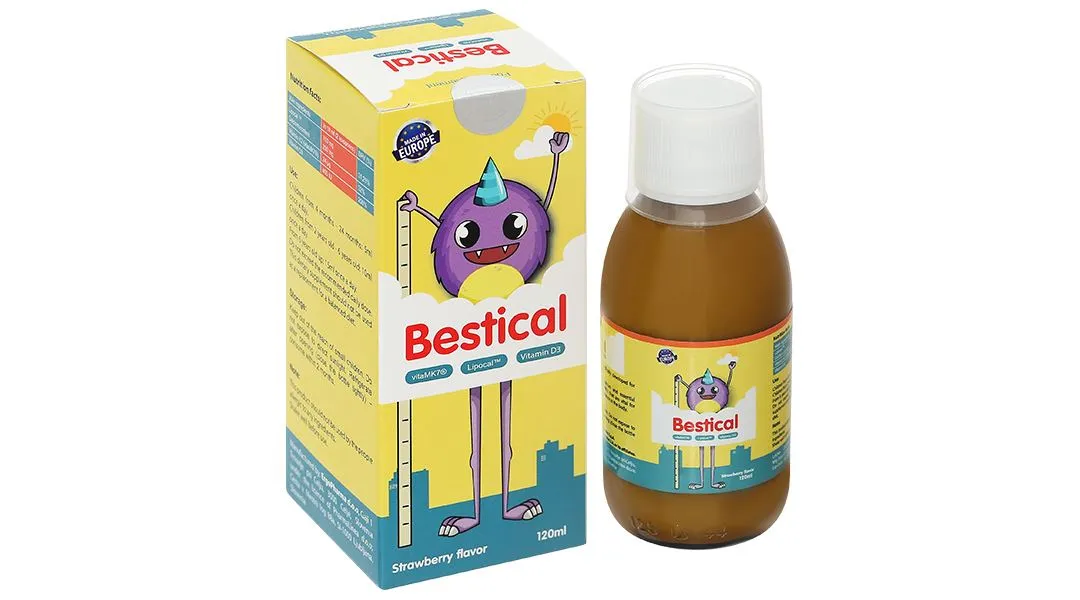 Bestical bổ sung canxi; hỗ trợ xương, răng chắc khỏe chai 120 ml 3