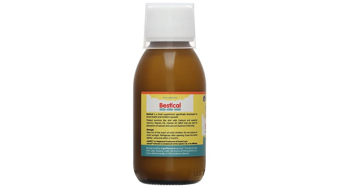 Bestical bổ sung canxi; hỗ trợ xương, răng chắc khỏe chai 120 ml 12