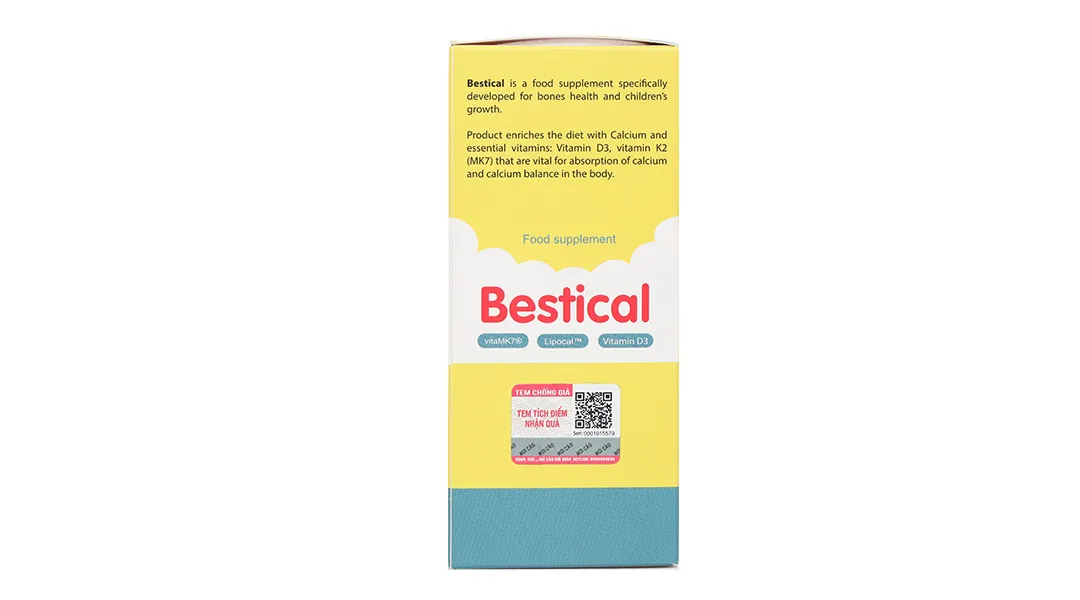 Bestical bổ sung canxi; hỗ trợ xương, răng chắc khỏe chai 120 ml 17