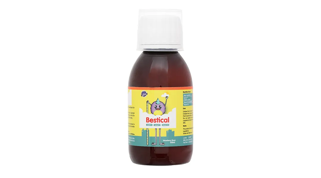 Bestical bổ sung canxi; hỗ trợ xương, răng chắc khỏe chai 120 ml 21