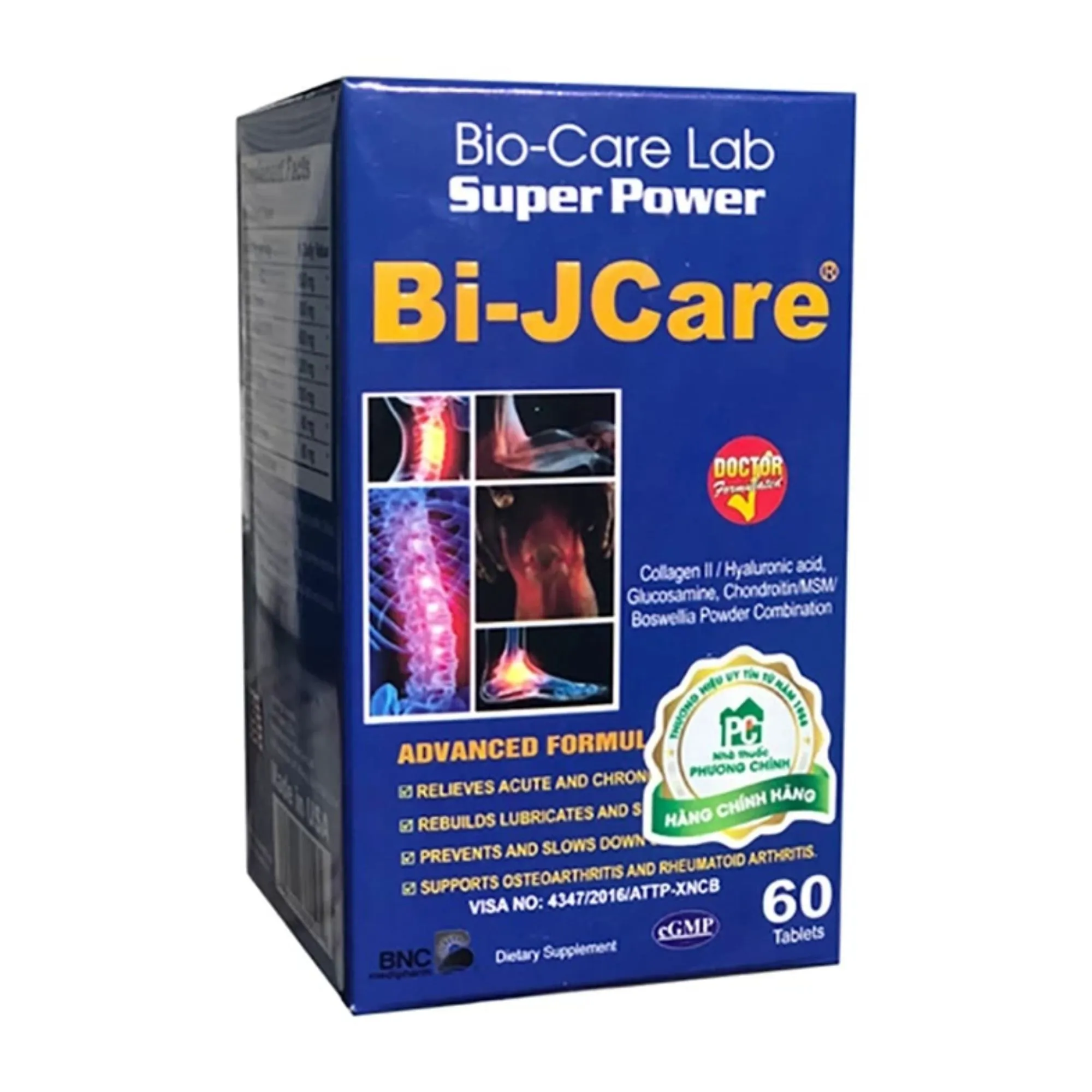 Bi-Jcare – Hỗ trợ xương khớp, bổ sung chất nhờn, tái tạo sụn hiệu quả (120 viên) 2