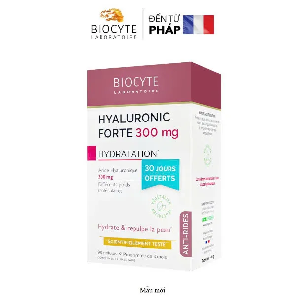 Biocyte Hyaluronic Forte 300mg – Viên Uống Bổ Sung Hyaluronic Acid 30 viên