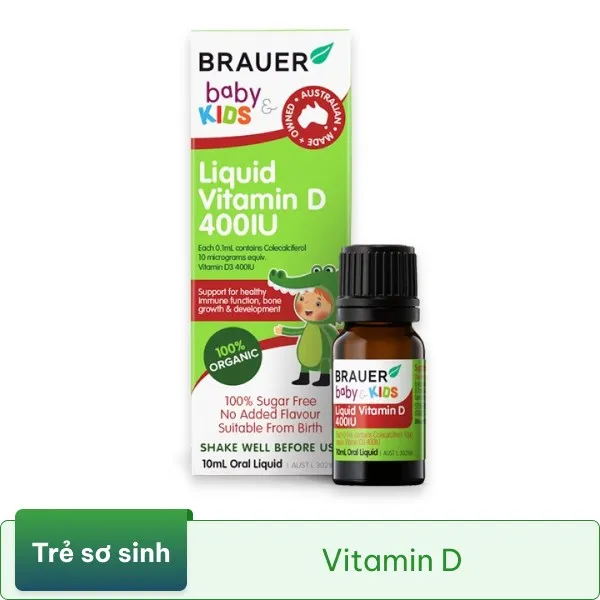 Brauer Baby & Kids Liquid Vitamin D 400IU chai 10ml
