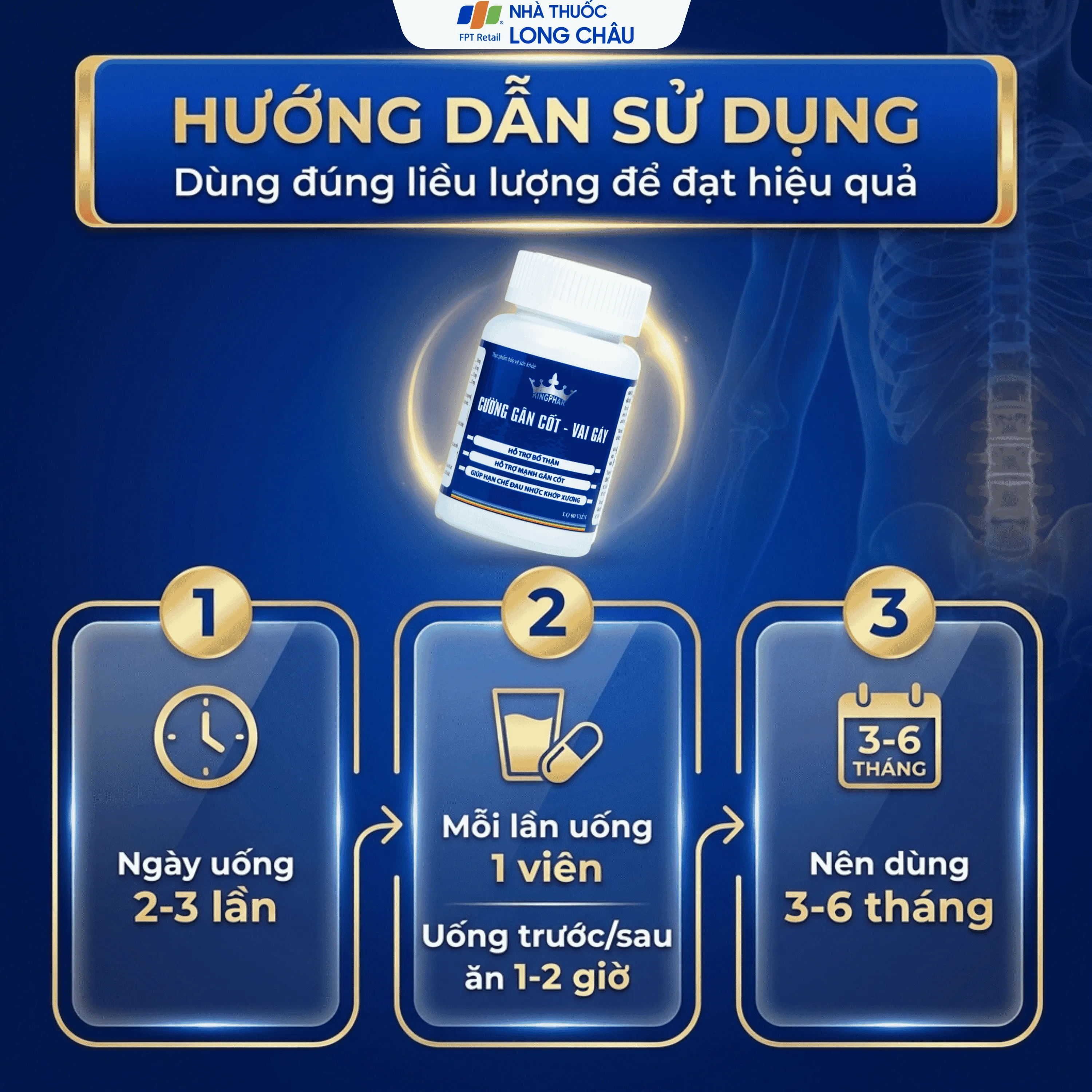 CƯỜNG GÂN CỐT - VAI GÁY KINGPHAR 60V 5