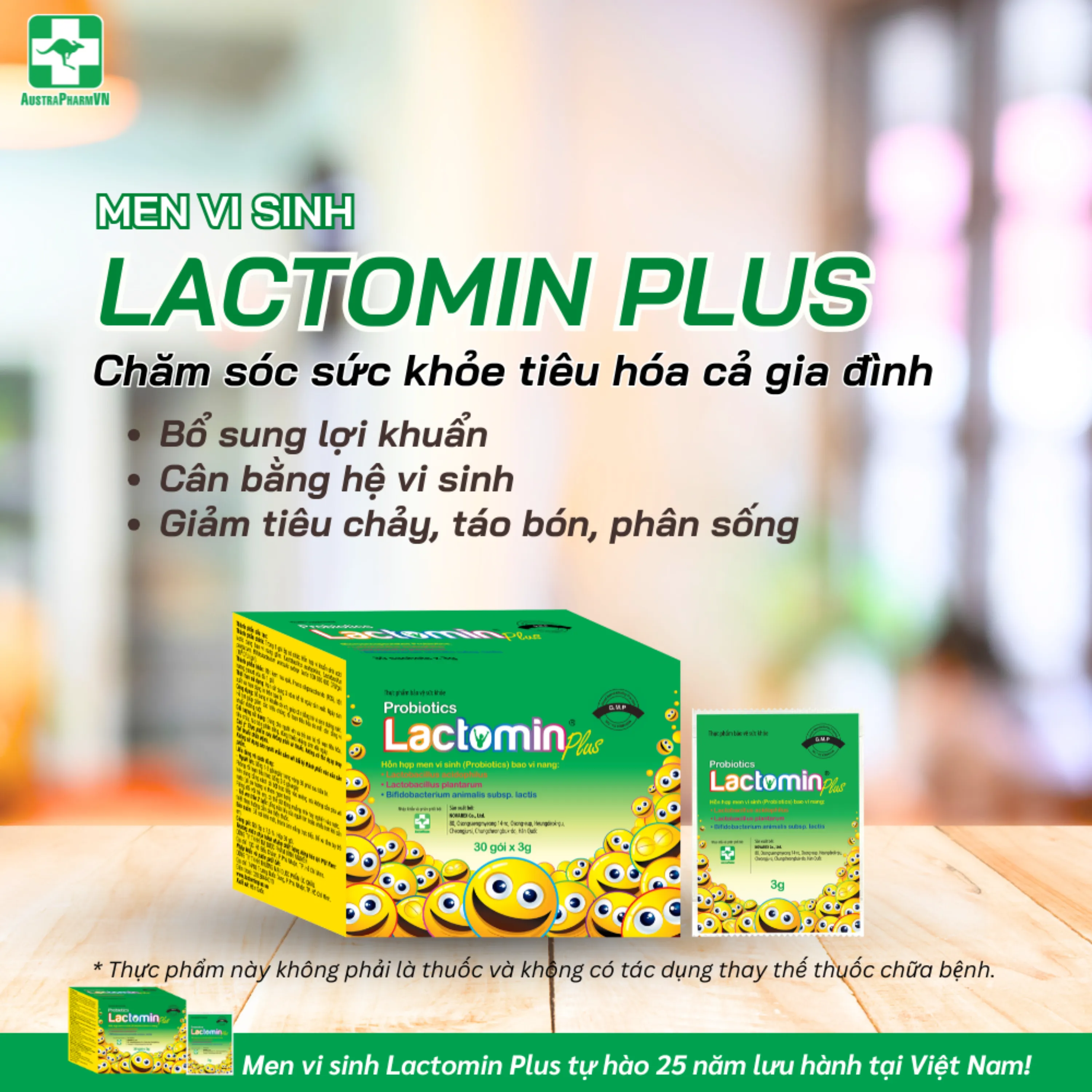 CỐM BỔ SUNG LỢI KHUẨN LACTOMIN PLUS NOVAREX 30 GÓI 2