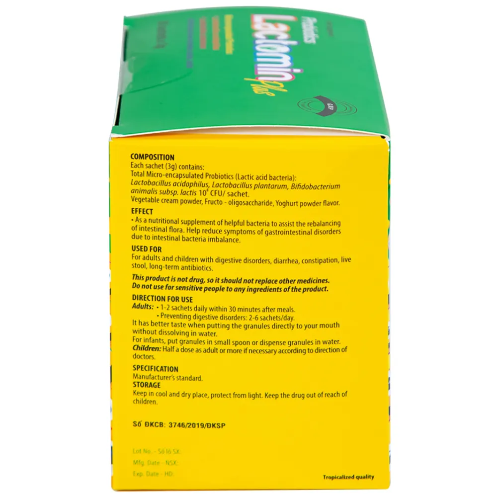 CỐM BỔ SUNG LỢI KHUẨN LACTOMIN PLUS NOVAREX 30 GÓI 8