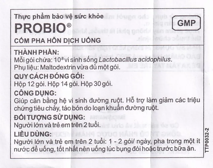 CỐM HỖ TRỢ TIÊU HÓA PROBIO IMEXPHARM 14 GÓI 11