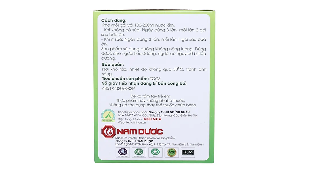 Cốm Lợi Sữa Ích Nhân hộp 20g 4