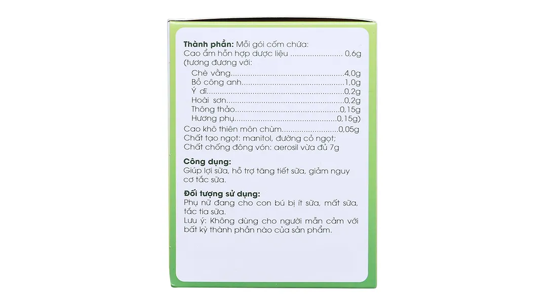Cốm Lợi Sữa Ích Nhân hộp 20g 5
