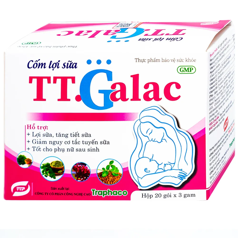 CỐM LỢI SỮA TT.GALAC 20 GÓI X 3G