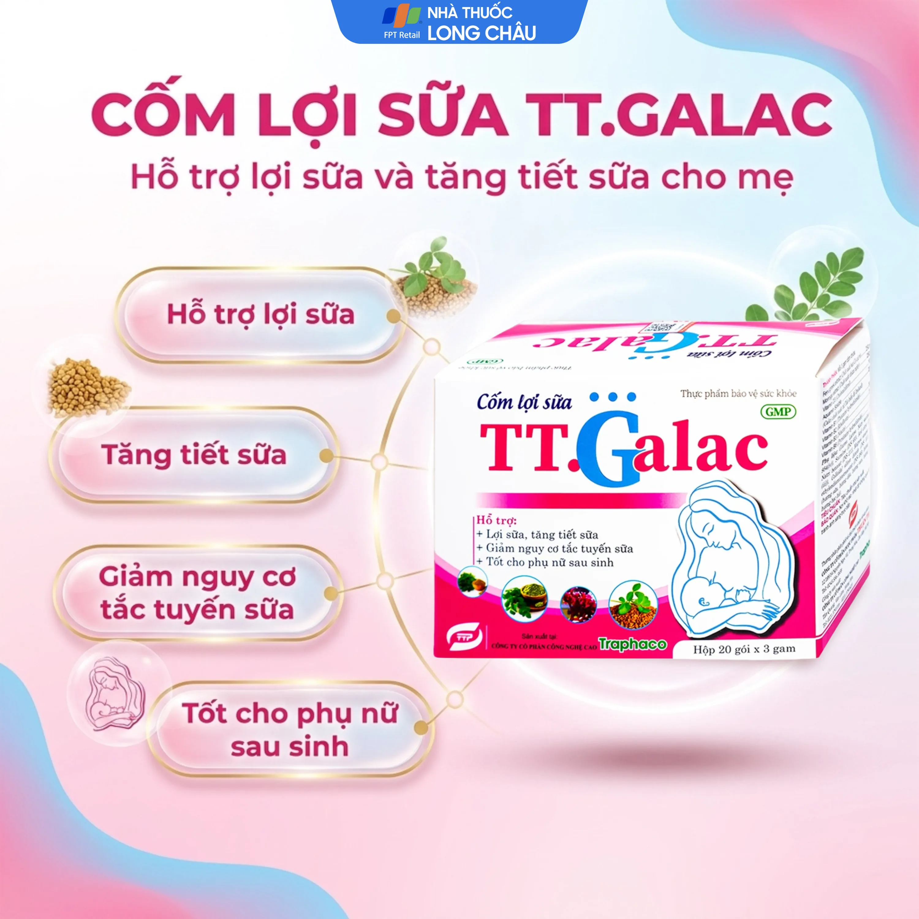 CỐM LỢI SỮA TT.GALAC 20 GÓI X 3G 2