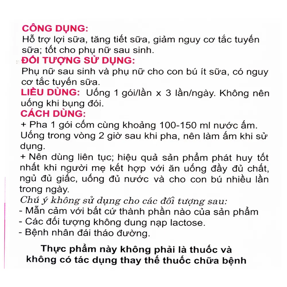 CỐM LỢI SỮA TT.GALAC 20 GÓI X 3G 13