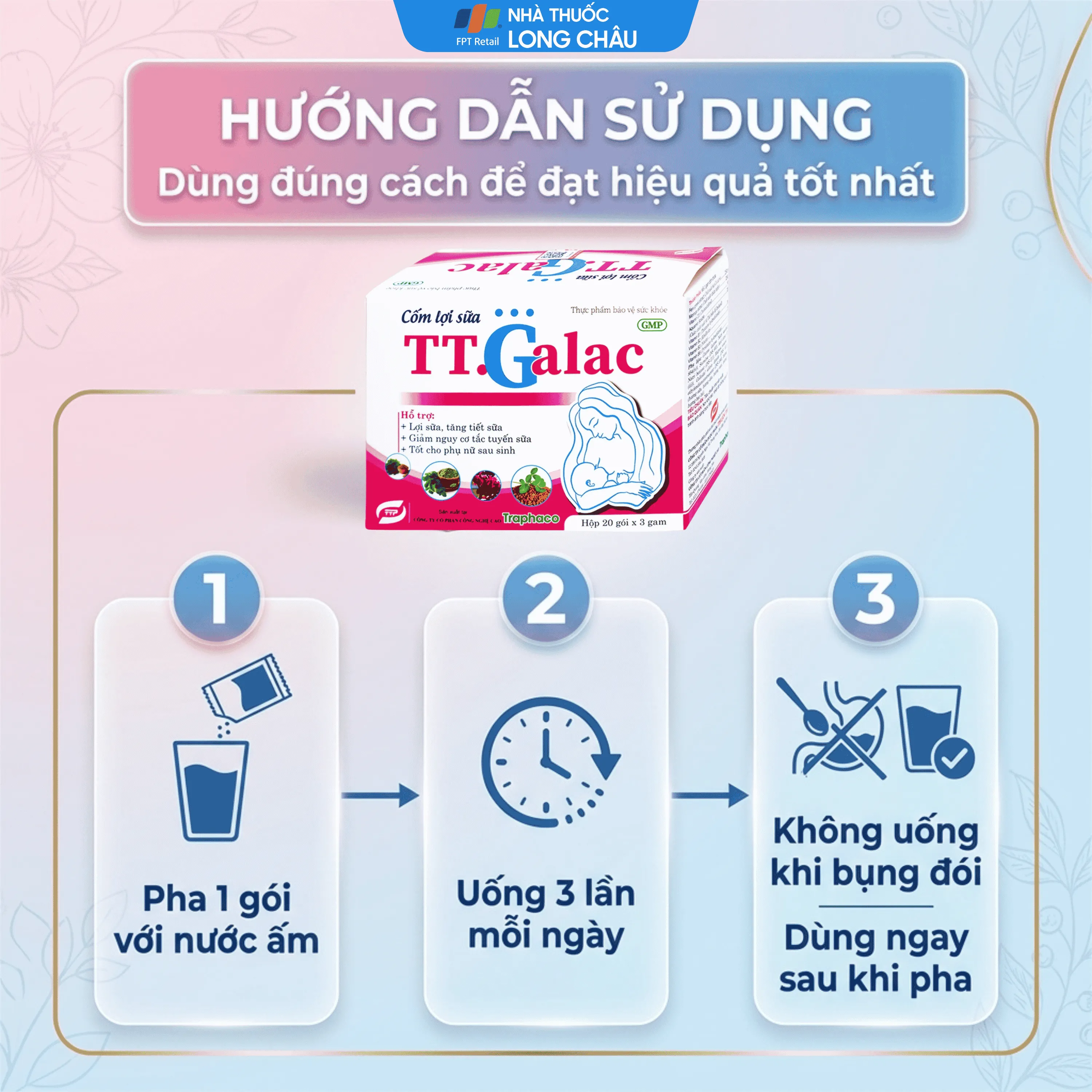 CỐM LỢI SỮA TT.GALAC 20 GÓI X 3G 5