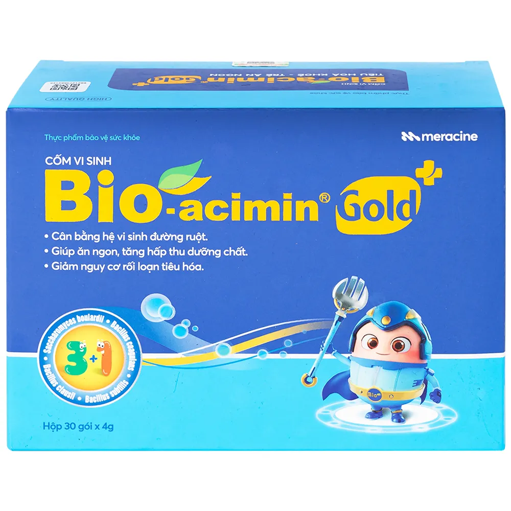 CỐM VI SINH HỖ TRỢ TIÊU HÓA BIOACIMIN GOLD MERACINE 30 GÓI 2
