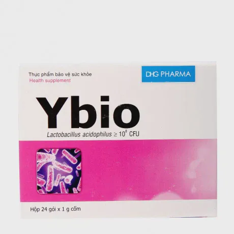 Cốm Ybio DHG PHARMA (hộp 24 gói) giúp bổ sung lợi khuẩn đương ruột