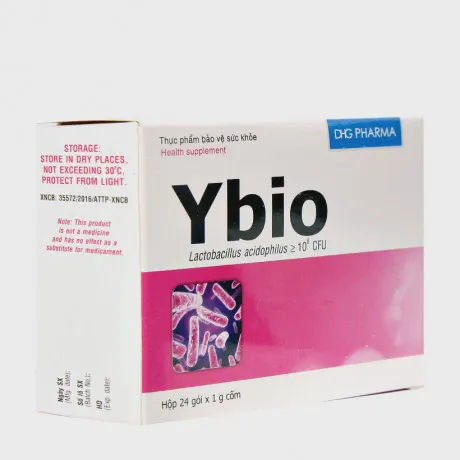 Cốm Ybio DHG PHARMA (hộp 24 gói) giúp bổ sung lợi khuẩn đương ruột 2