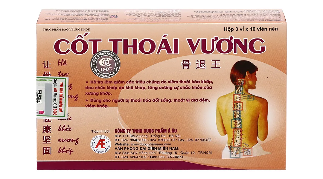 Thực phẩm bảo vệ sức khoẻ: Cốt Thoái Vương 2