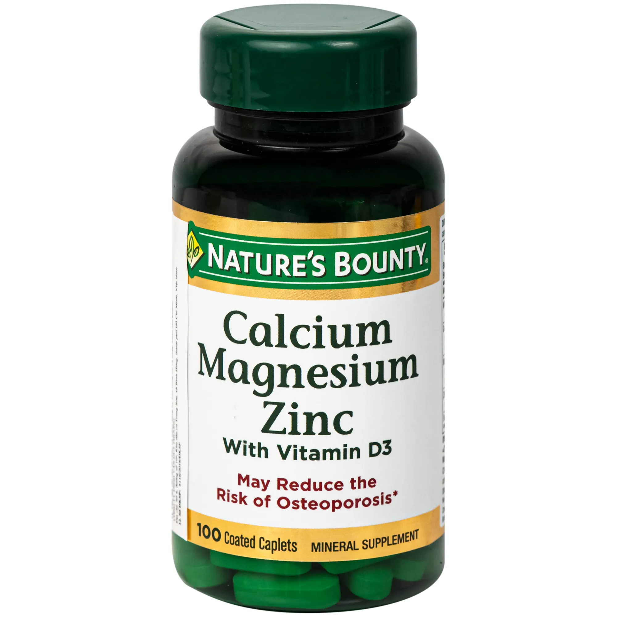 CALCIUM MAGNESIUM ZINC NATURES BOUNTY 100V