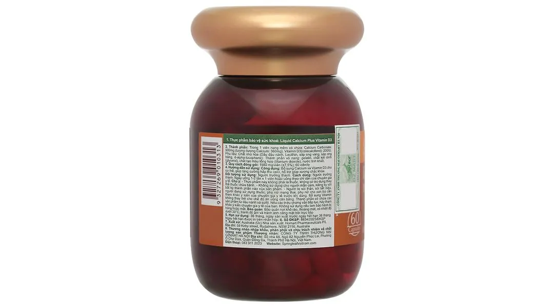 Thực phẩm bảo vệ sức khoẻ: Liquid Calcium Plus Vitamin D3 6