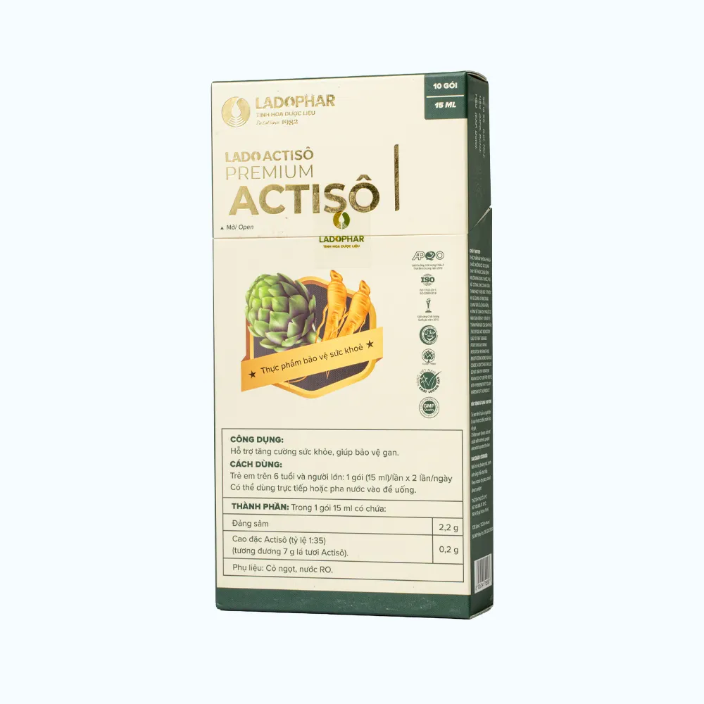 Cao nước Actiso Ladophar Premium (hộp 10 gói) giúp tăng cường sức khỏe, mát gan 3