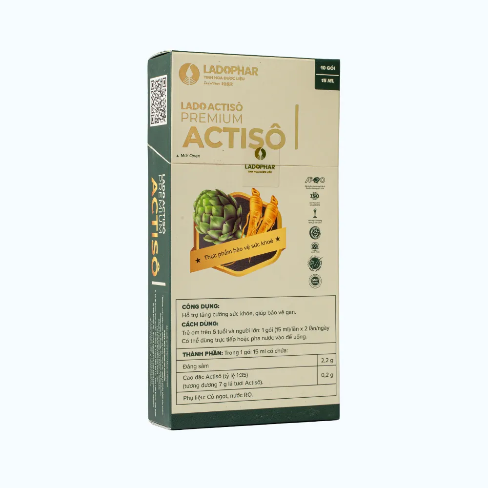 Cao nước Actiso Ladophar Premium (hộp 10 gói) giúp tăng cường sức khỏe, mát gan 4