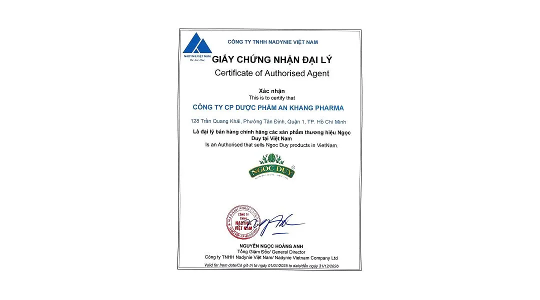 Cao Nước Atiso Ngọc Duy Không Đường hộp 10 ống x 10ml 6