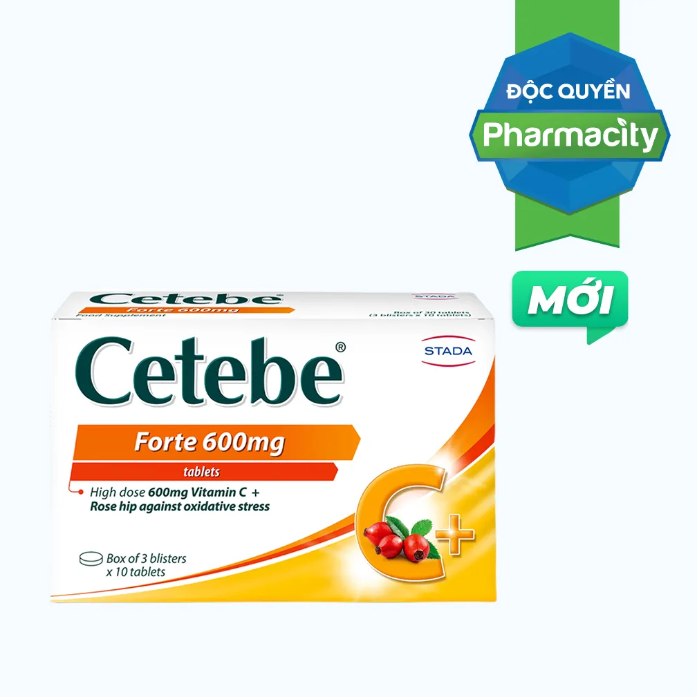 Cetebe Forte tăng cường sức đề kháng và hệ miễn dịch (Hộp 30 viên)