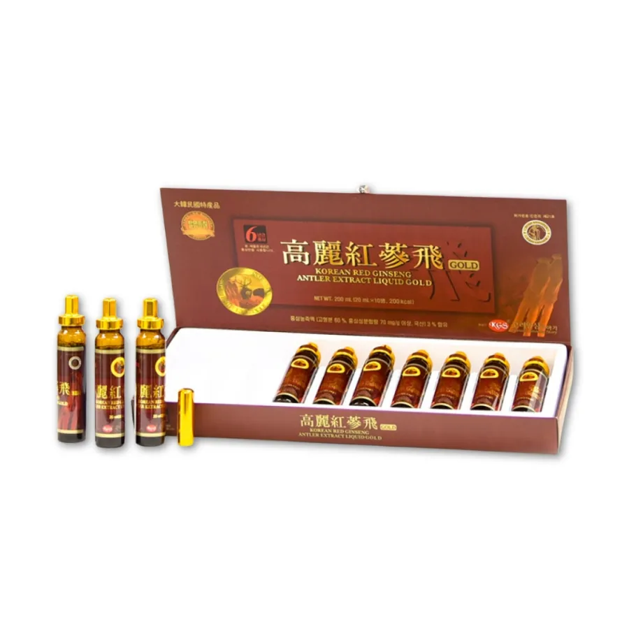 Chiết xuất hồng sâm nhung hươu Hàn Quốc - Korean Thien Red Ginseng Antler Extract Liquid Gold (20ml x 10 chai) 2