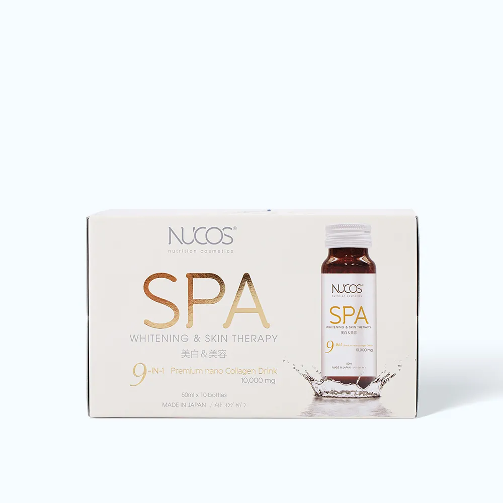 Collagen Nucos Spa 10.000 (Hộp 10 chai) giúp trẻ hóa và làm sáng da 2