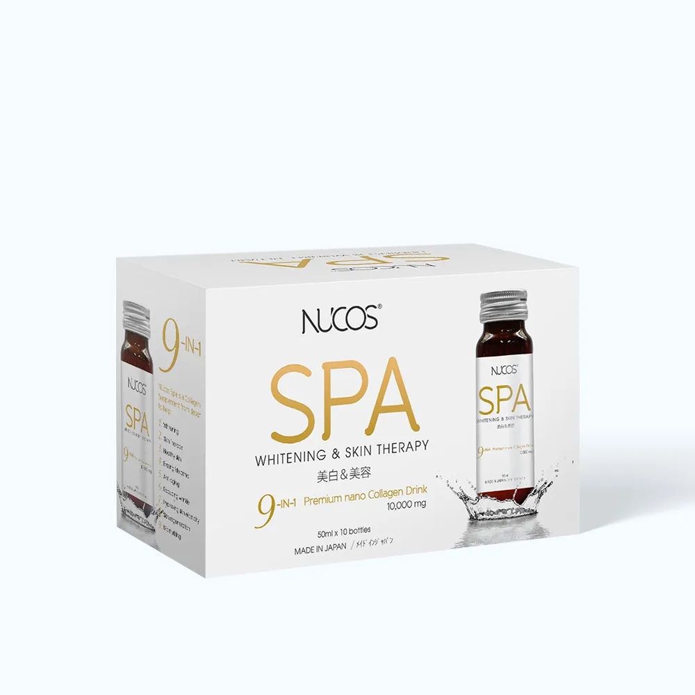 Collagen Nucos Spa 10.000 (Hộp 10 chai) giúp trẻ hóa và làm sáng da 3