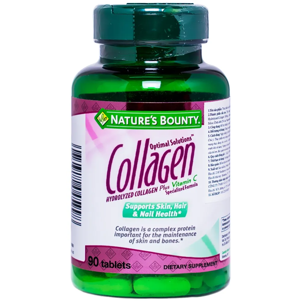 COLLAGEN WITH VITAMIN C NATURES BOUNTY 90V