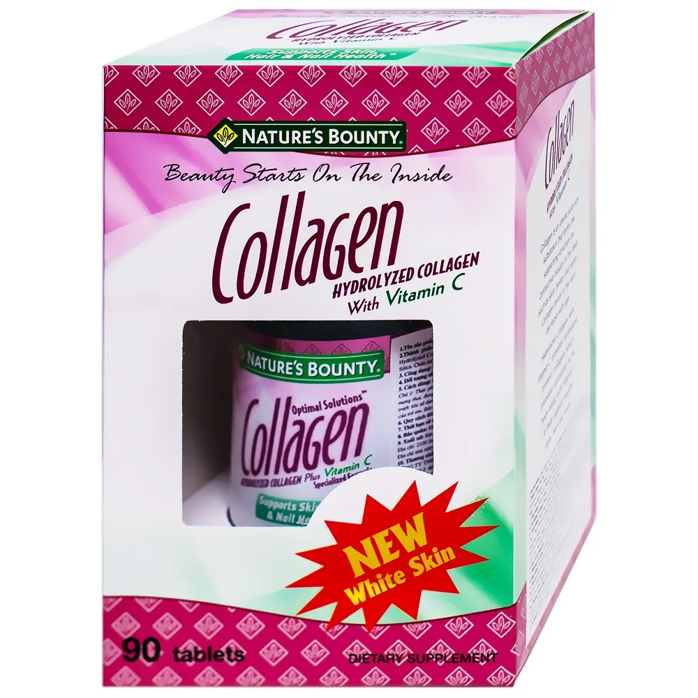 COLLAGEN WITH VITAMIN C NATURES BOUNTY 90V 7