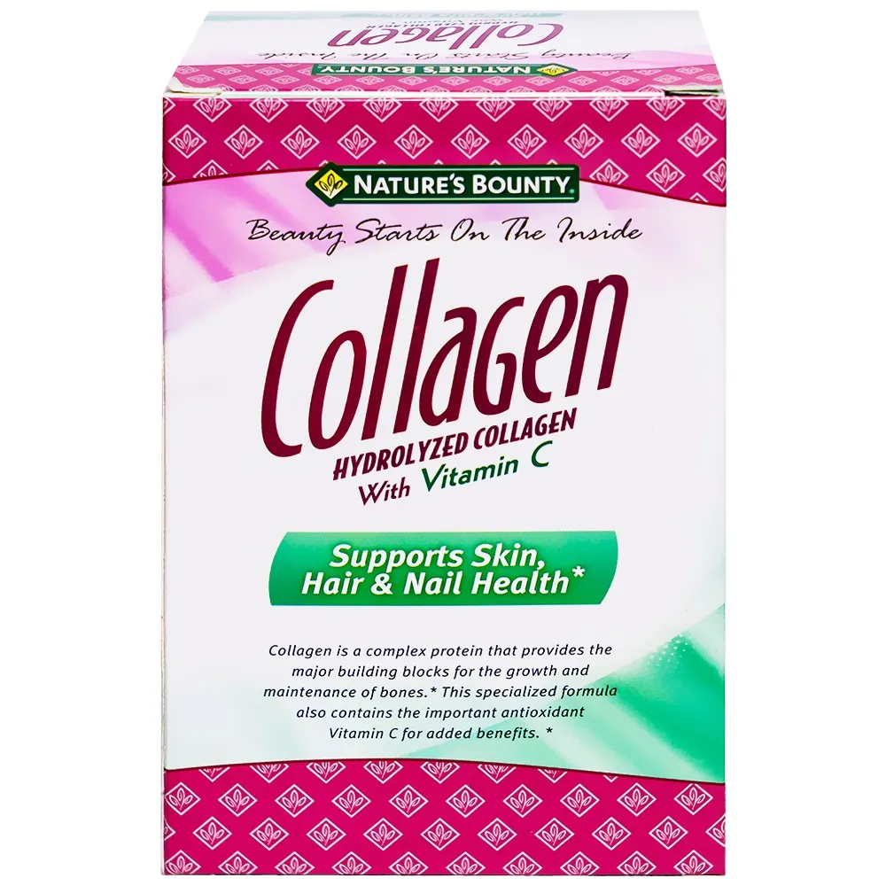 COLLAGEN WITH VITAMIN C NATURES BOUNTY 90V 10