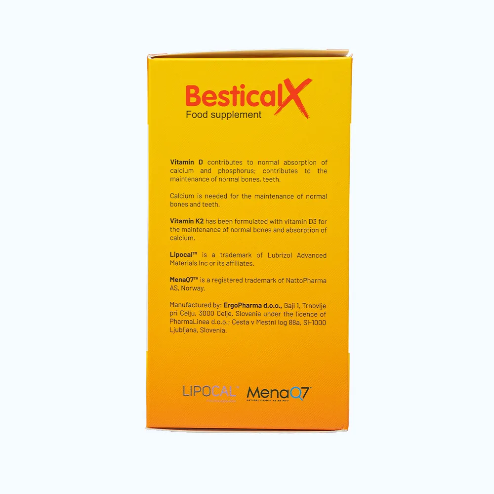 Combo 2 Hộp BESTICALX Bổ Sung Canxi D3 K2 Cho Trẻ Từ 8 Tuổi (Hộp 60 viên) 5