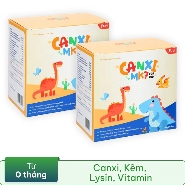 Combo 2 hộp Canxi MK7 for Kid hộp 20 ống x 10ml