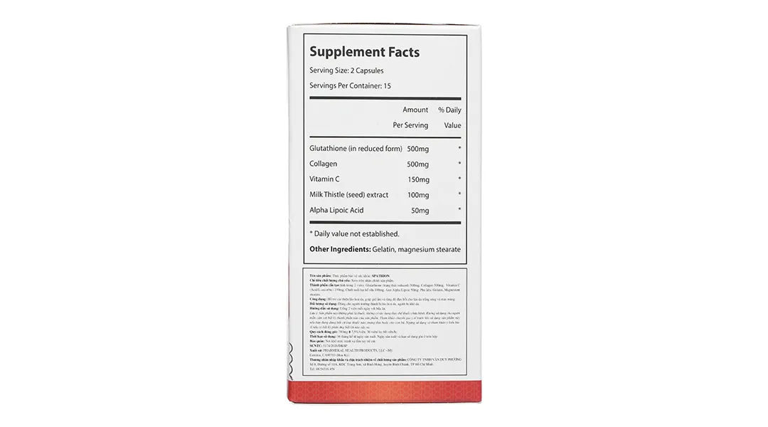 Combo 2 hộp Spathion hỗ trợ giúp chống lão hoá, làm đẹp da hộp 30 viên 5