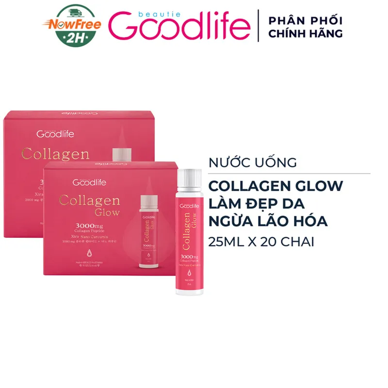 Combo 2 Thực Phẩm Bổ Sung Nước Uống Goodlife Collagen Glow