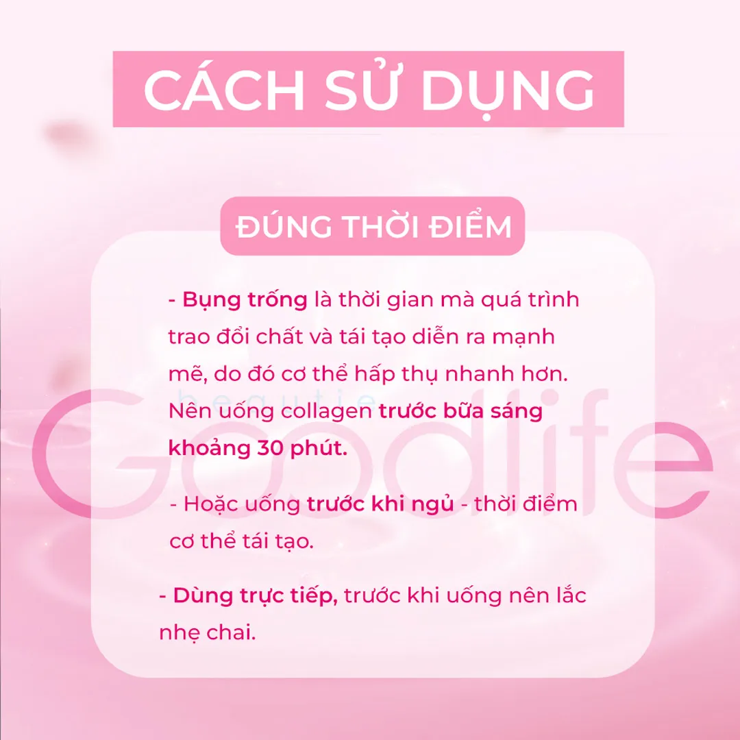 Combo 2 Thực Phẩm Bổ Sung Nước Uống Goodlife Collagen Glow 4