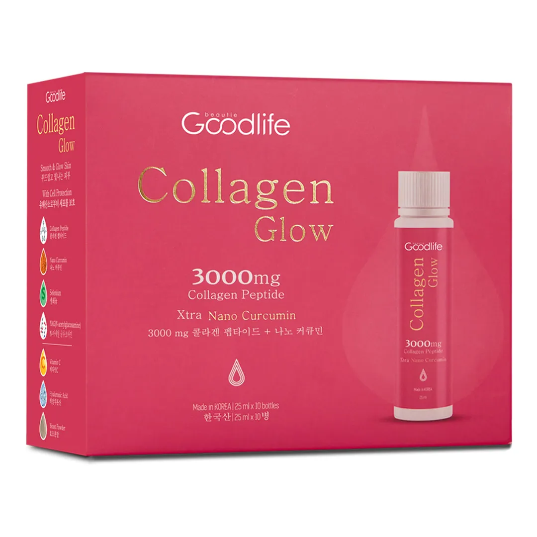 Combo 2 Thực Phẩm Bổ Sung Nước Uống Goodlife Collagen Glow 6