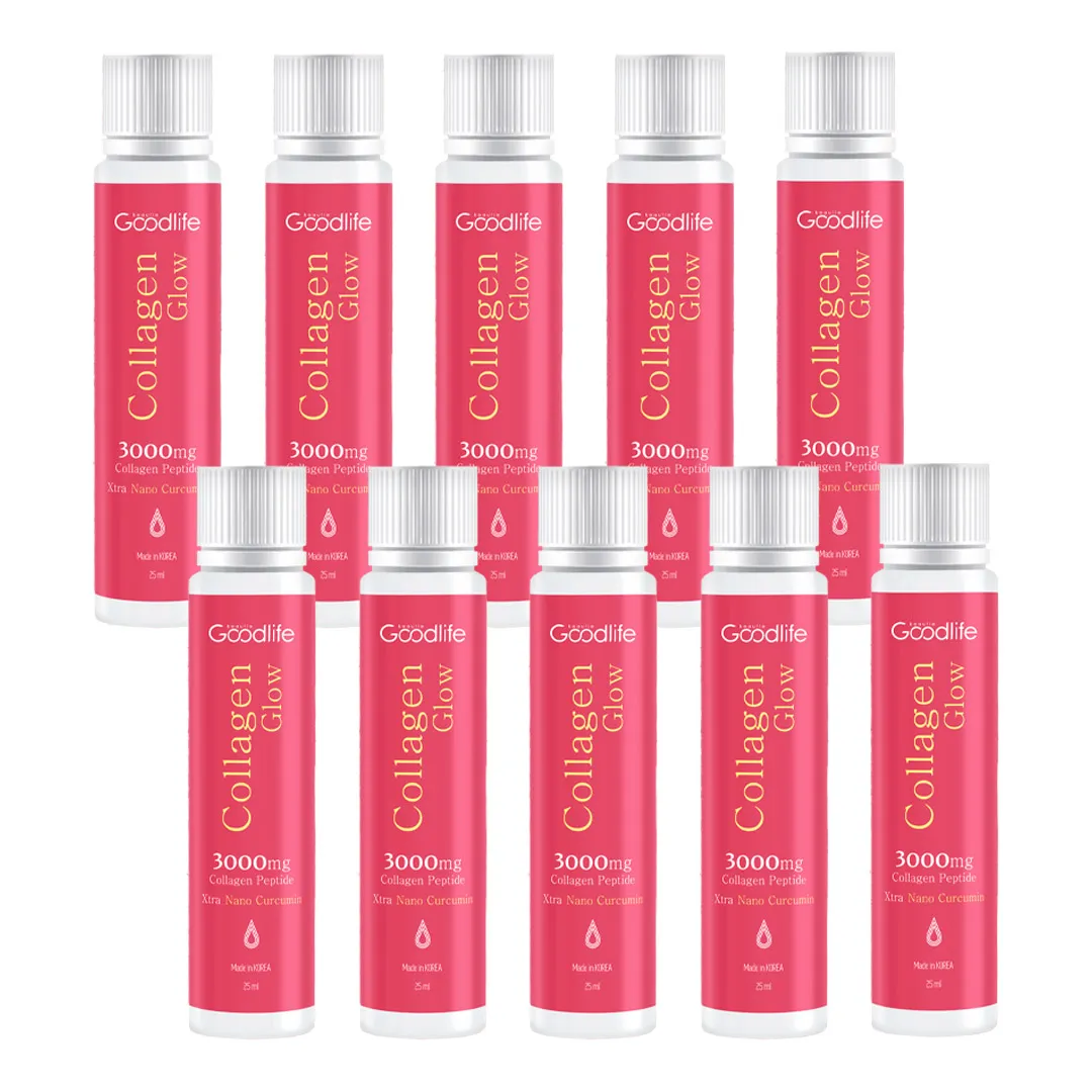 Combo 2 Thực Phẩm Bổ Sung Nước Uống Goodlife Collagen Glow 7