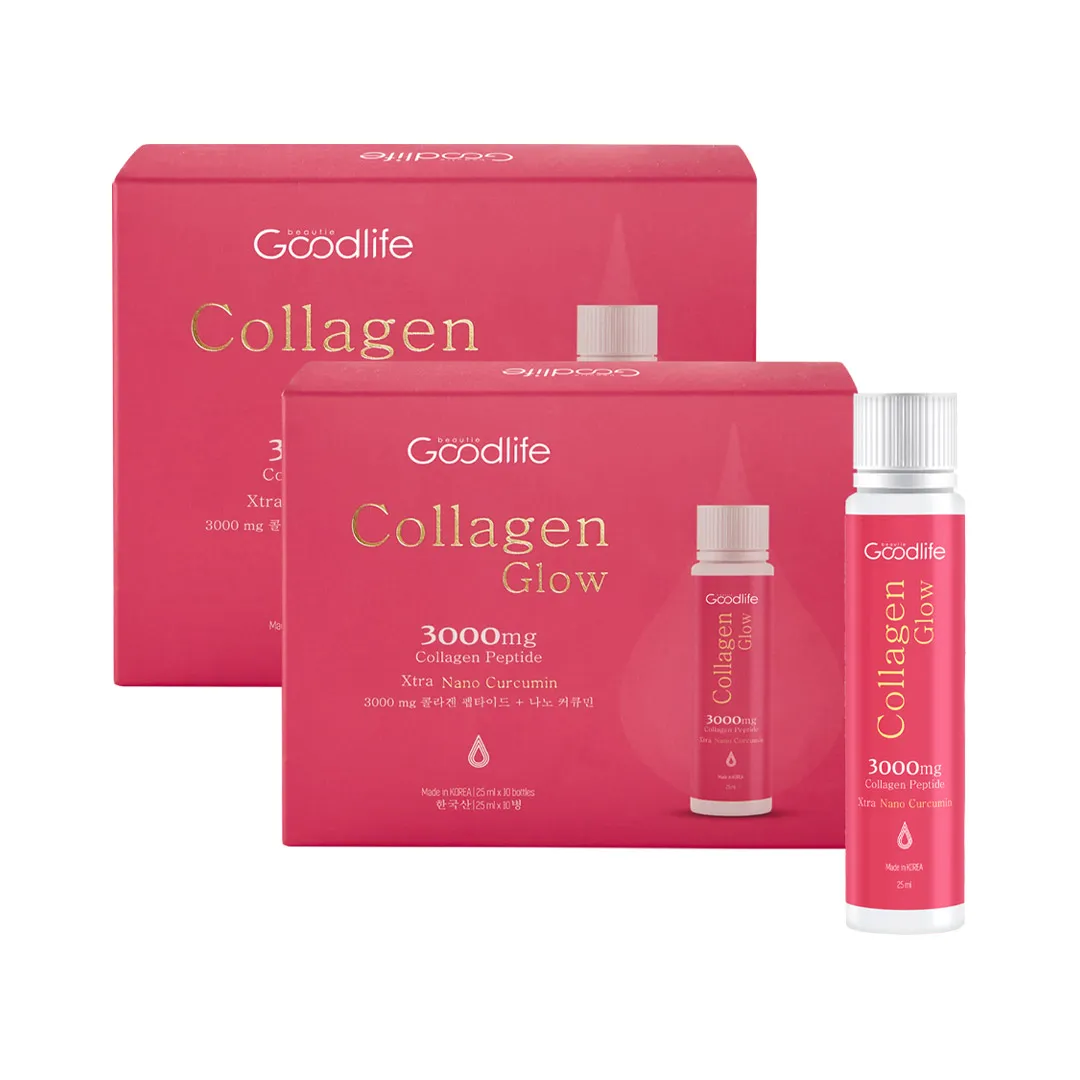 Combo 2 Thực Phẩm Bổ Sung Nước Uống Goodlife Collagen Glow 8