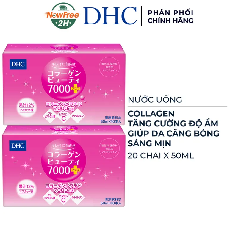 Combo 2 Thực Phẩm Bảo Vệ Sức Khỏe DHC Collagen Beauty 7000 Plus 2