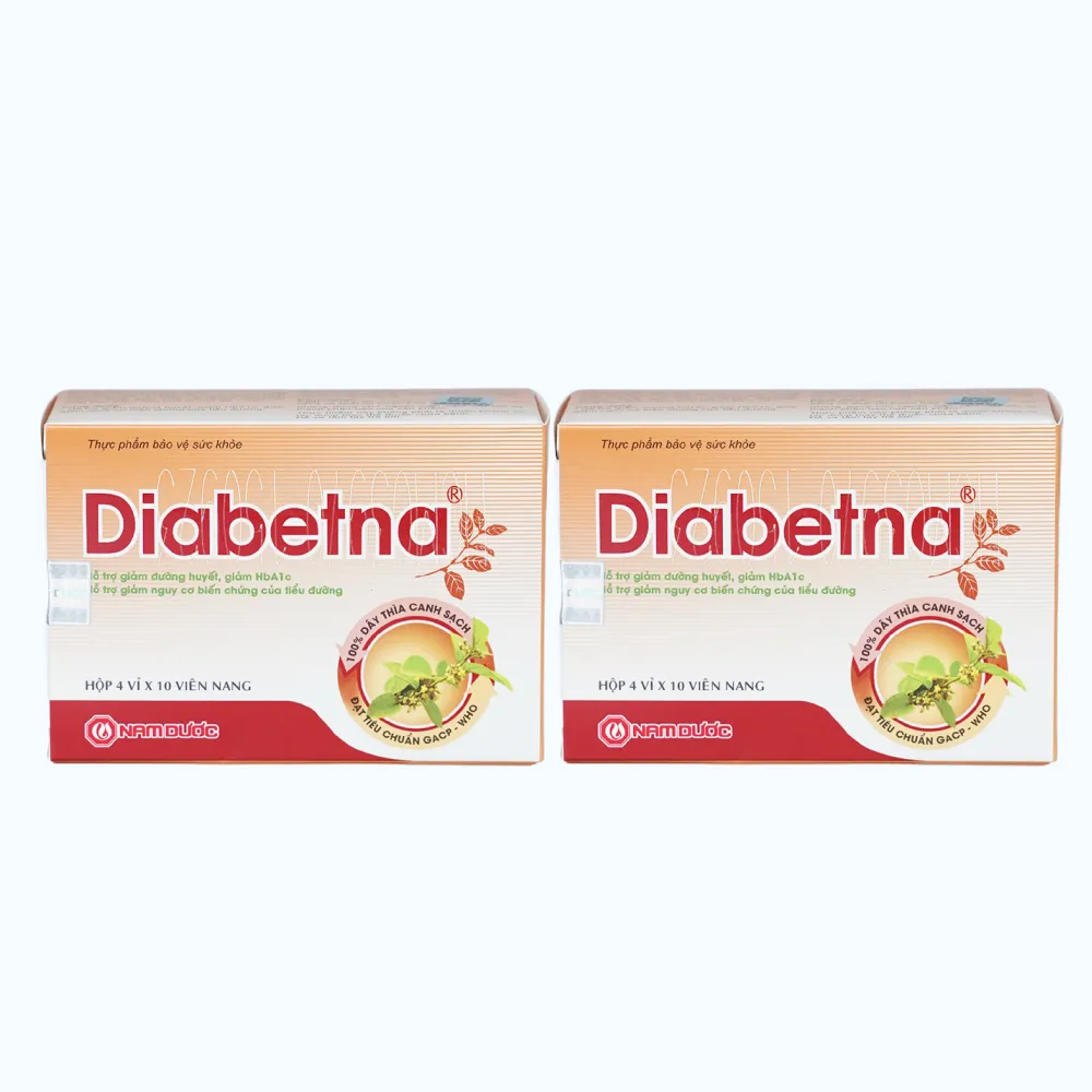 Combo 2 Viên uống Nam Dược Diabetna hỗ trợ giảm đường huyết (Hộp 40 viên)