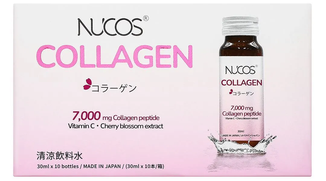 Combo 3 hộp nước uống Nucos Collagen 7000 bổ sung collagen, giúp da mịn màng 4