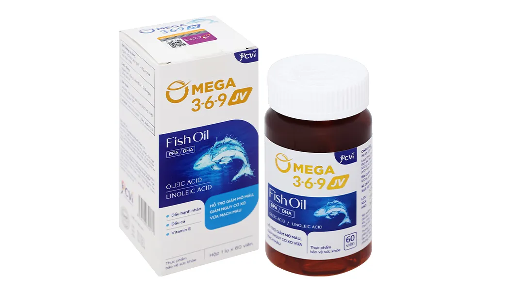 Combo 4 hộp Omega 3-6-9 JV lọ 60 viên 3