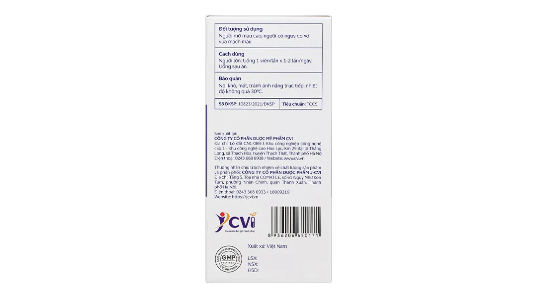 Combo 4 hộp Omega 3-6-9 JV lọ 60 viên 6