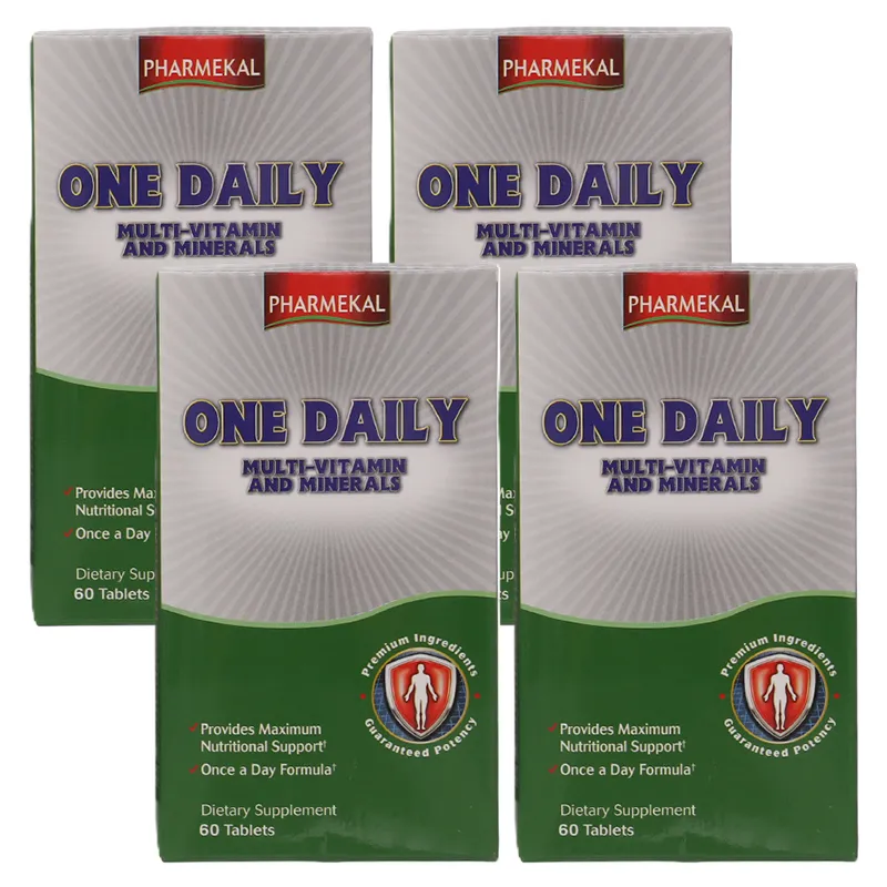 Combo 4 hộp One Daily Multivitamin Pharmekal hỗ trợ giúp bổ sung vitamin và khoáng chất hộp 60 viên 2