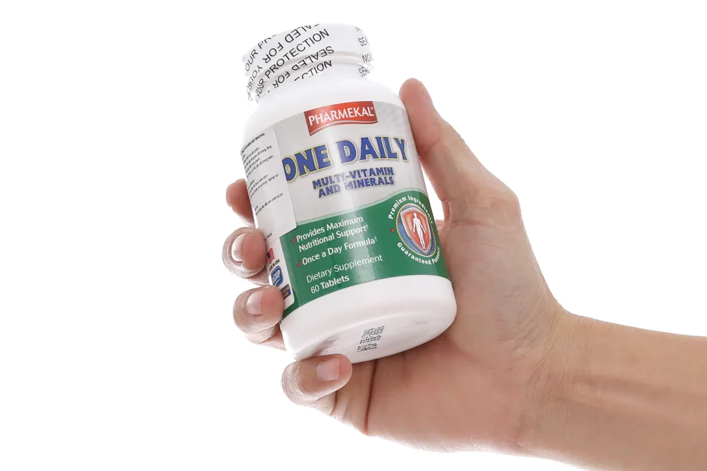 Combo 4 hộp One Daily Multivitamin Pharmekal hỗ trợ giúp bổ sung vitamin và khoáng chất hộp 60 viên 5