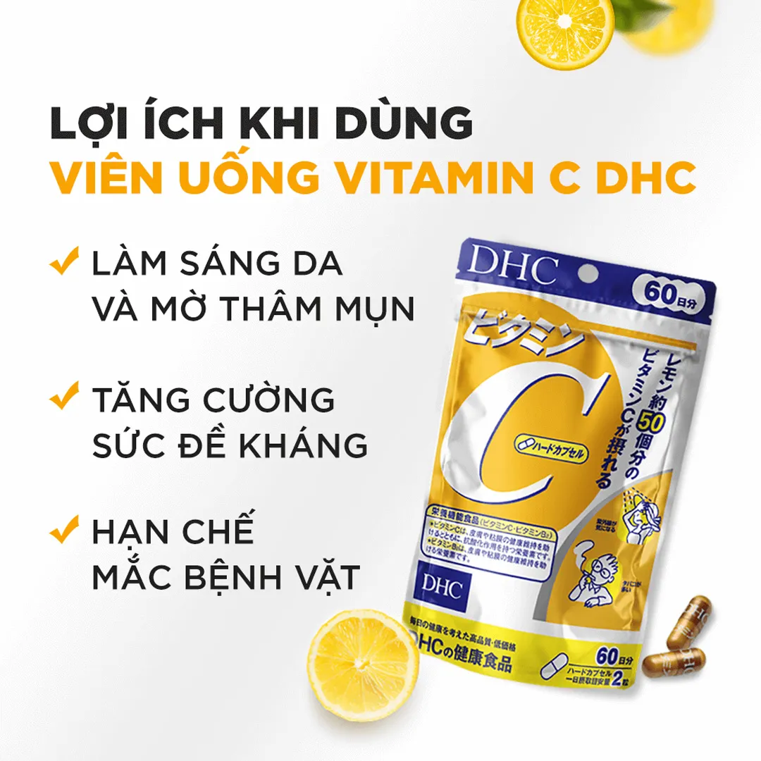 Combo Thực Phẩm Bảo Vệ Sức Khỏe DHC Zinc + Thực Phẩm Bảo Vệ Sức Khỏe DHC Vitamin C Hard Capsule 7