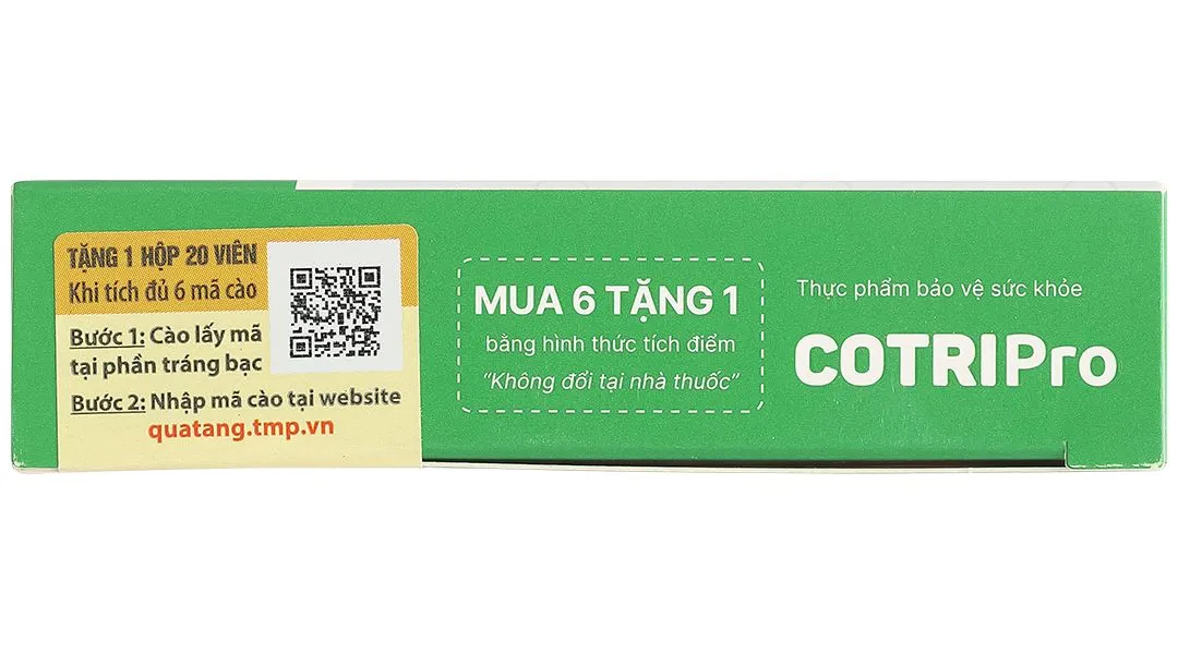 Viên uống Cotripro (Hộp 20 viên) hỗ trợ giảm triệu chứng bệnh trĩ 6